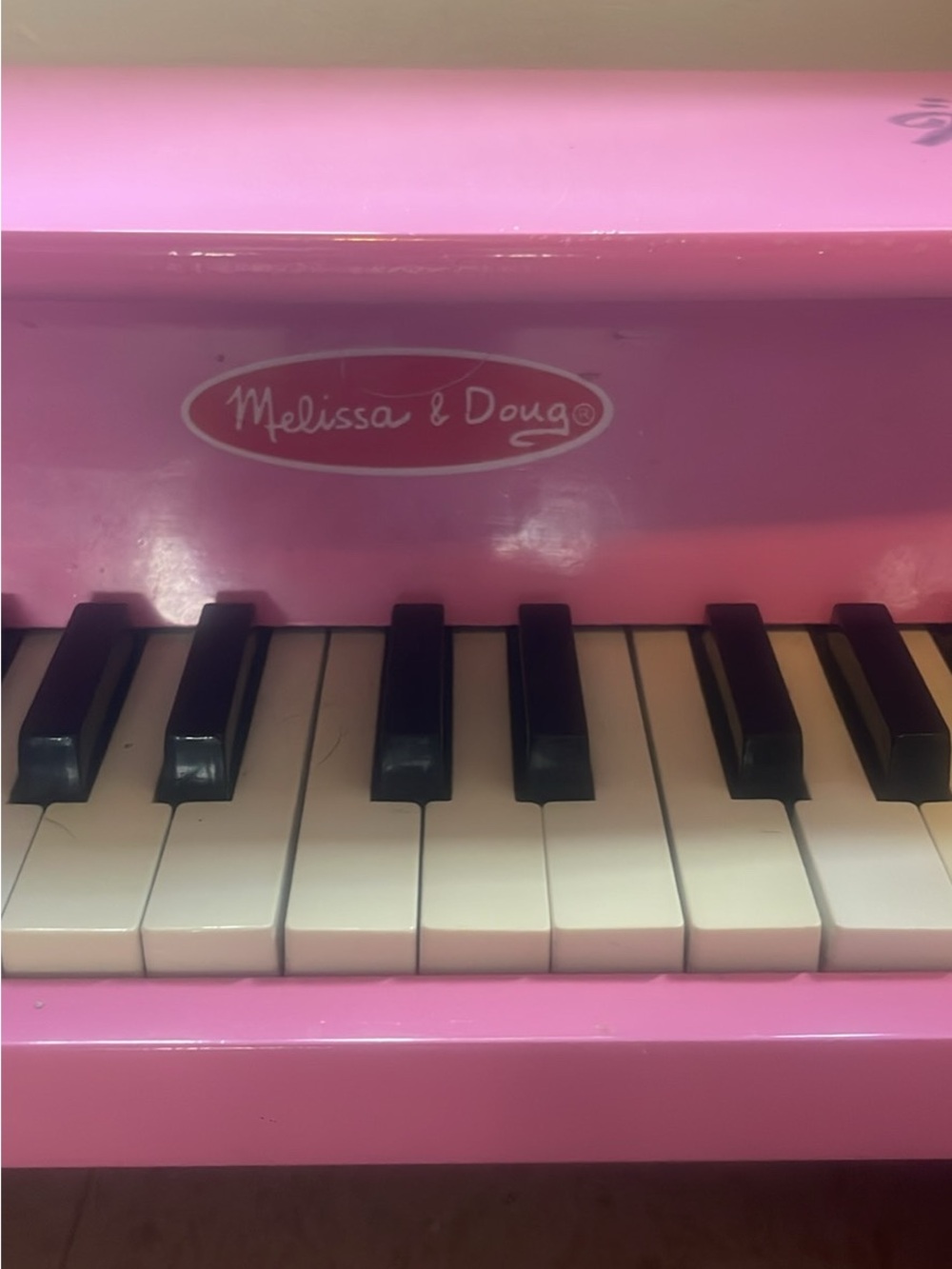 Melissa & Doug Pink Childrens Keyboard Piano